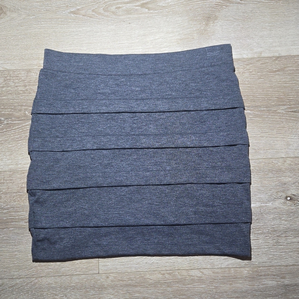 Women's Grey Bandage Mini Skirt
